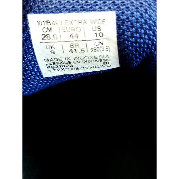 Asics Gel Contend 8 Blue Running Shoes Sneakers Mens Size 10 Extra Wide 1011B492 - Picture 6 of 16